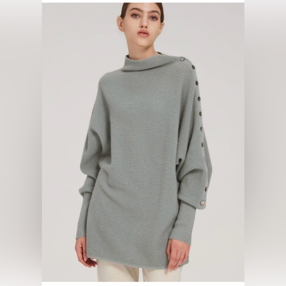 Gentle Herd Slouchy Knitted Cashmere tunic size medium